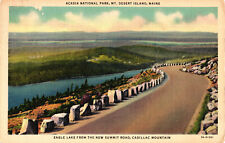 Acadia National Park, Mt. Desert Island, Maine - Eagle Lake Postcard Posted picture