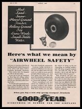 1931 Goodyear Rubber Los Angeles California Airplane Airwheel Safety Print Ad picture