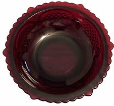 Vintage AVON Ruby Red Cape Cod Collection Dessert Fruit Bowl picture