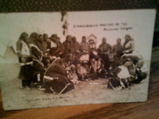 RPPC GAMBLING GAME PRACTISED BY THE AMERICAN INDIANS, PHOTO BY W. H. MARTIN 1909 picture