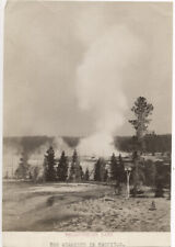 c. 1890's PHOTO USA YELLOWSTONE PARK GEYSER picture
