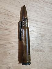 Vintage Antique WWII WW2 Trench Art Bullet Lighter 50. Cal BMG Great Patina  picture