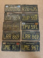 5 Pair Of 1963 Base California License Plates picture