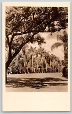 RPPC Postcard~ Henry Huntington Library & Gallery~ The Court~ San Marino, CA picture
