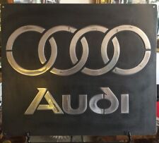 Audi Vintage silver metal Sign picture
