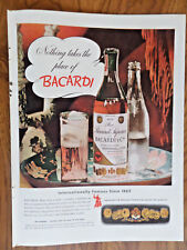 1943 Bacardi Rum Ad Internationally Famous Since 1862 picture