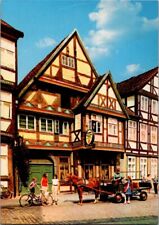 Postcard German Beautiful old Celle Timber-Frame Road Heath Lower Saxony picture