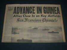 1944 APRIL 26 SAN FRANCISCO CHRONICLE - ADVANCE IN GUINEA -ALLIES CLOSE- NP 3643 picture