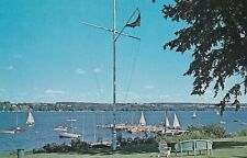 C1960s Sailboats, Skaneateles Lake from Country Club, Skaneateles, NY a551 picture