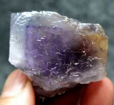 107g Rare Transparent Purple Cube Fluorite Mineral Crystal Specimen picture
