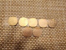 Lot of 7 Chuck E Cheese Tokens - 2003, 2004, Two 2005 And Three 2006. picture