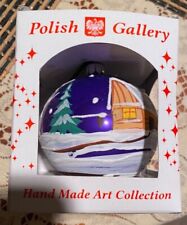 Polish Gallery winter village christmas ornament picture