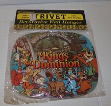 1970-80's Kings Dominion Souvenir Happy Lands of Hanna Barbera Hot Plate Sealed picture
