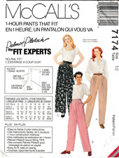 McCall's Pattern 7174 c1994, Misses 1 hr Pants, Size 16 picture
