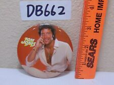 Vintage Tom Jones Hairy Chest Large Pin Back Button Retro picture