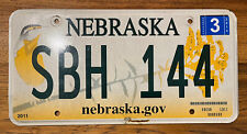 2011 NEBRASKA license plate 