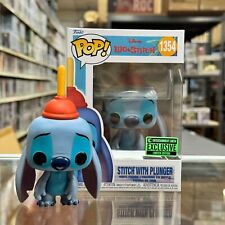 Funko POP - Stitch with Plunger Entertainment Earth Exclusive #1354 w/ protector picture