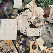 Vtg Old Buttons Lot Of 150+ Mixed Colors Sizes Includes Brights Sewing Crafts picture