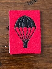 BRITISH ARMY NON OPERATIONALLY DEPLOYED PARATROOPER BADGE BLACK ON RED GURKHAS picture