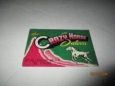 Vintage Hong Kong 1968-1969 Crazy Horse Saloon Business Card picture