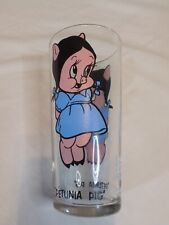 WARNER BROTHERS Looney Tunes 1973 Petunia Pig 16 Oz Pepsi Tumbler picture