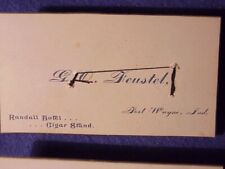 CIGAR STAND GEORGE FEUSTEL*FRANCE,FOWLER~CEREMONY Ft. Wayne,Indiana picture