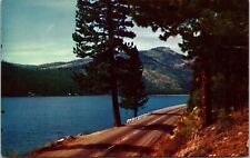 Donner Lake Sierra Nevadas California Scenic Mountain Landscape Chrome Postcard picture
