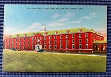 NEW LONDON, CONNECTICUT CT CONN~US Coast Guard Academy~Chase Hall~Linen Postcard picture