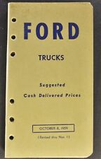 1960 Ford Truck Price Book Pickup Courier Stake Dump COE Excellent Original 60 picture
