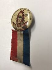1901 Carlisle PA Sesqui-centennial Native American pinback and ribbon picture