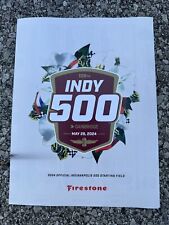 2024 Indy Car Starting Field Line-up Indianapolis 500 Scott McLaughlin Pole picture
