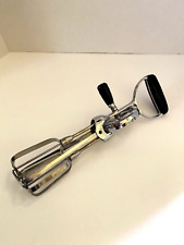 Vintage  Ekco Stainless Steel Rotary Hand Mixer Egg Beater Black Handle picture