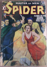 Vintage original January 1939 Spider pulp Yellow menace cover picture