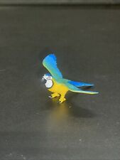 Mini Miniature Dollhouse Yellow Blue Macaw Parrot Birds Decor Collectibles 1996 picture