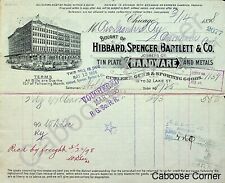 RGS Rio Grande Southern Bill from Hubbard Spencer Bartlett March 14, 1898 picture