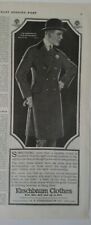 1915 Men's A.B. Kirschbaum Aristocrat coat  vintage clothing fashion original ad picture