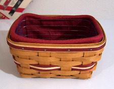 Longaberger 2009 Award Rich Brown Tea Basket, Protector NEVER USED picture