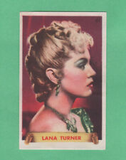 1940's  Lana Turner  Famosas Estrellas rare  Blank Back Version  Film  card # 61 picture