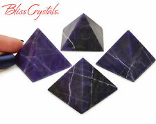 1 PURPLE OPAL with Quartz Polished Pyramid Natural Stone #PP30 picture