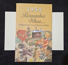 NEW 1954 Remember When A Nostalgic Look Back In Time Booklet Envelope B-day Card picture