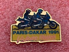 1991 Vintage Lapel Pin Yamaha Victoire PARIS DAKAR MOTORCYCLE T10 Pins picture