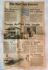 VINTAGE Charleston NEWSPAPER headlines - mass suicide JONESTOWN CULT  1978 picture