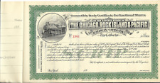 1898 Chicago,Rock Island &  Pacific Stock Certificate -Fractional  share picture