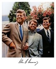 PRESIDENT JOHN F. KENNEDY JFK AND HIS BROTHERS AUTOGRAPHED 8X10 PHOTOGRAPH picture