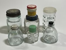 Vintage Medium Size Bottles Mellins Food Deoderant Milk Glass Corn Cream & More picture