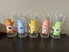 Set 5 1983 Pizza Hut Collector’s Care Bear Glasses Good Luck Cheer Friend Grumpy picture