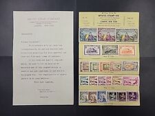 Vintage Mystic Stamp Company offering Cover Letter and Stamps  -  picture