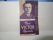 November 1937 New Victor Records . Red Seal Records & Popular Records picture