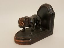Vintage unmarked Dodge bulldog solo bookend copper finish figurine picture