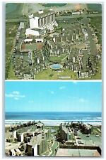 South Padre Island Texas TX Postcard Bahia Mar Resort Aerial View c1960's Sea picture